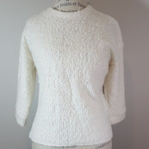 Chelsea and Theodore cream sweater size small